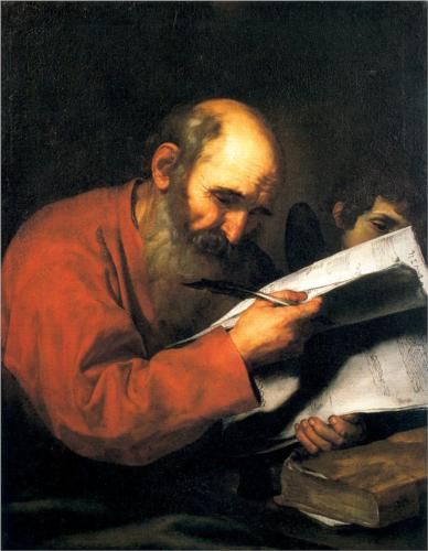 St. Matthew with the Angel, Jusepe de Ribera, 1613